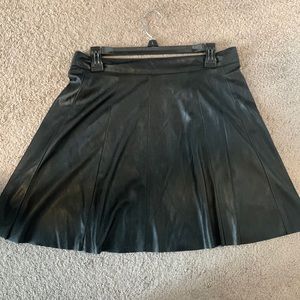 Faux leather skirt